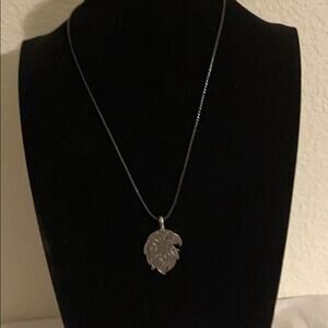 Boho Celtic Eagle Cord Necklace